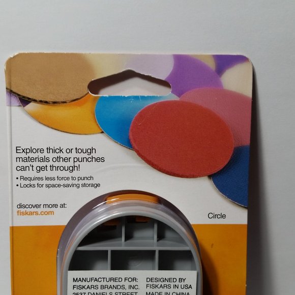 Fiskars Office Fiskars Punch Thick Materials Craft Punch Circle